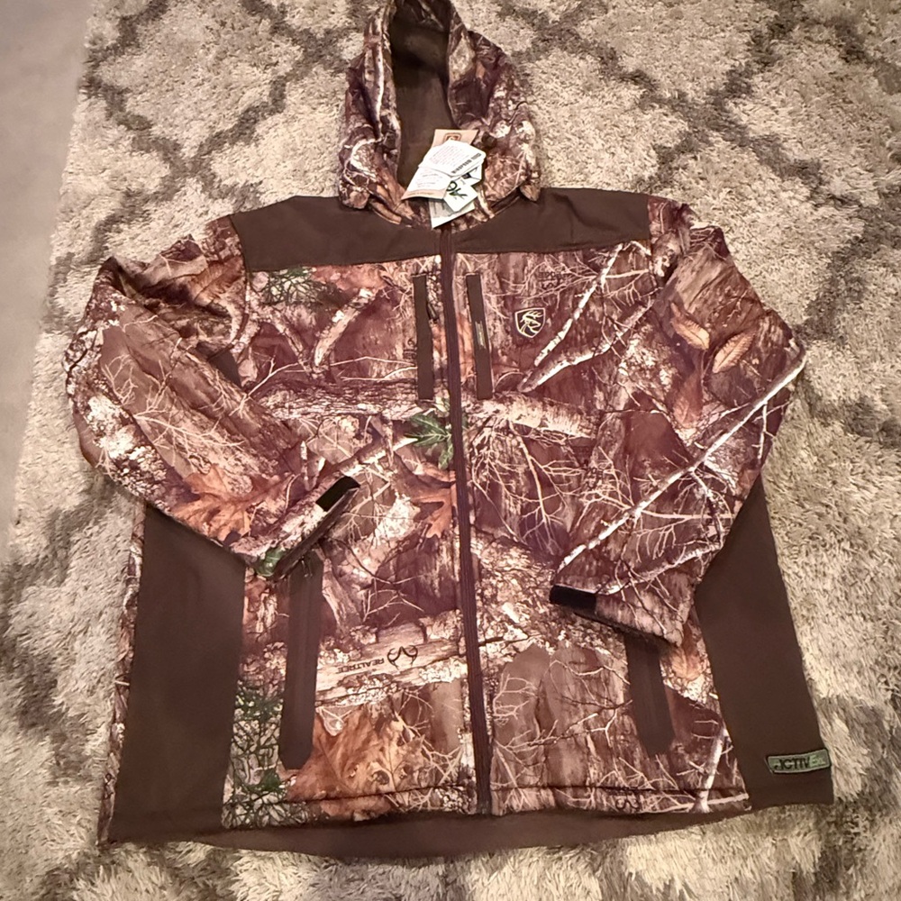 Men's drake camo jacket quarter zip